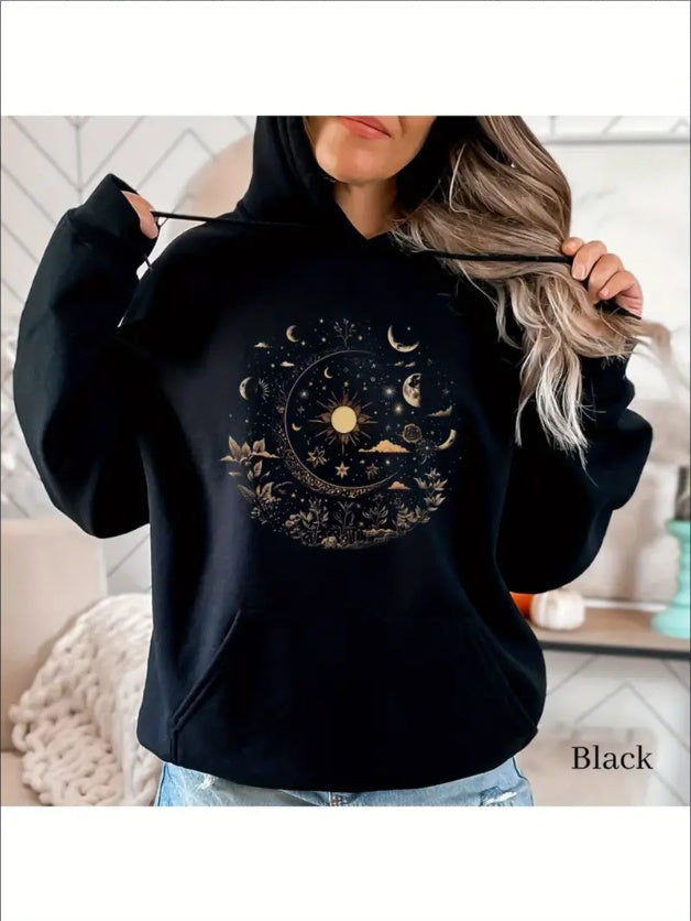 Celestial Moon Witch Hoodie
