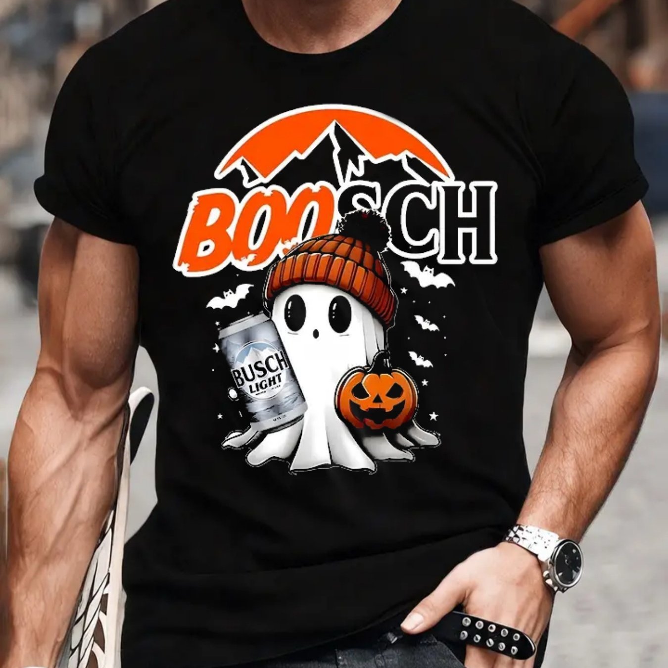 Halloween Boosch Printed T-shirt