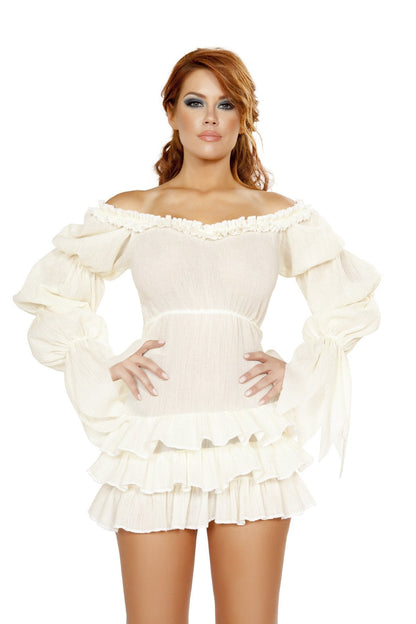 Ruffled Pirate Dress with Sleeves